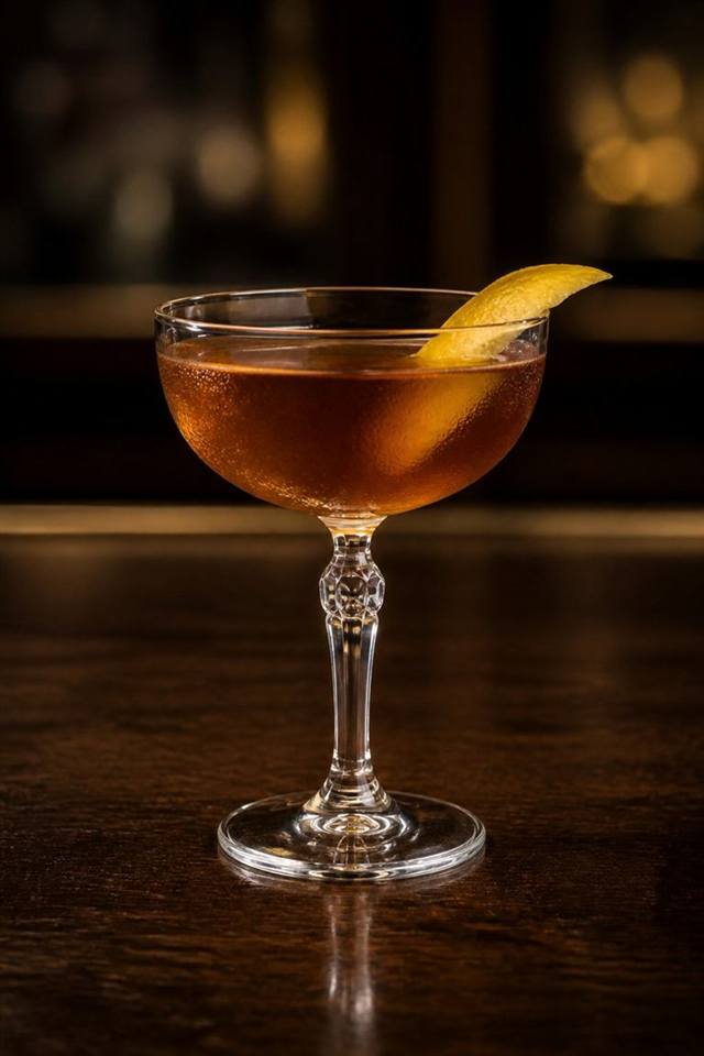 Blackthorn cocktail illustration