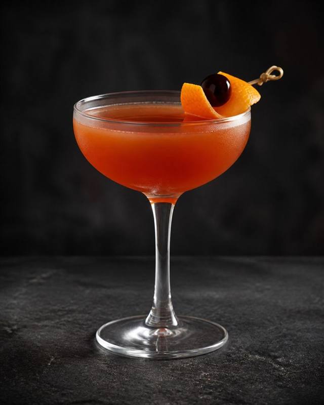 Blood and Sand cocktail illustration