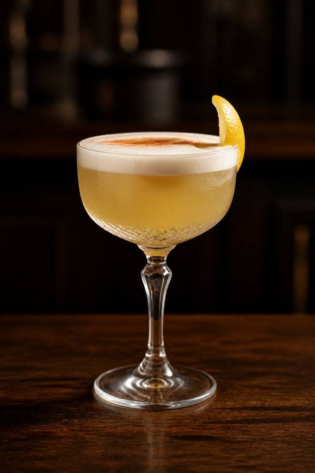 Boston Sour cocktail illustration