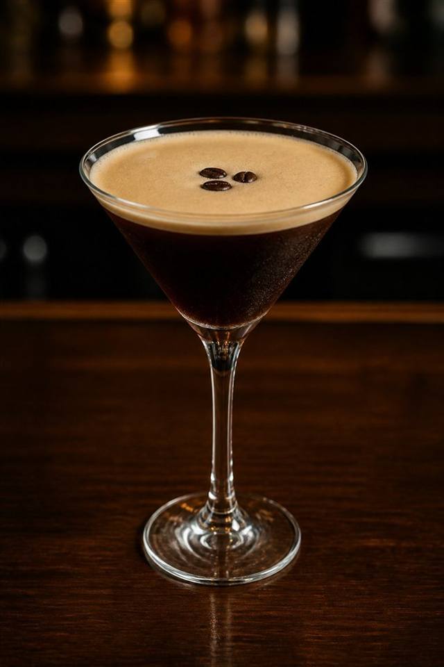 Espresso Rumtini cocktail illustration