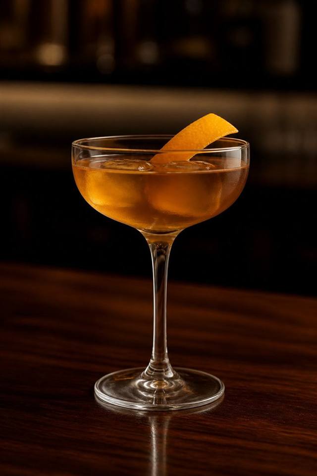 Fancy Free cocktail illustration