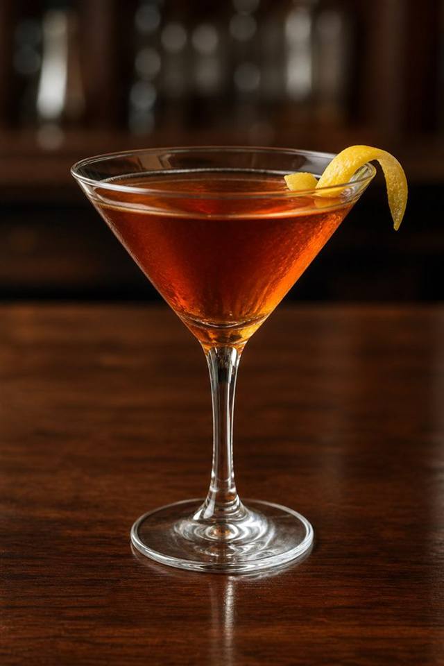 Flying Scotchman cocktail illustration