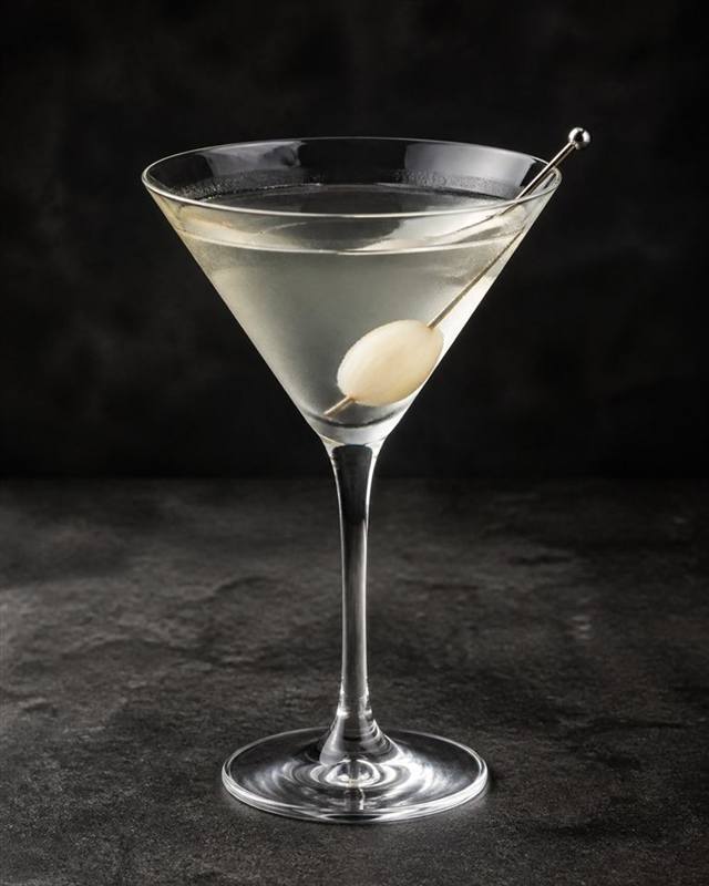 Gibson cocktail illustration