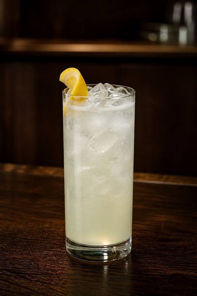 Gin Lemon cocktail illustration