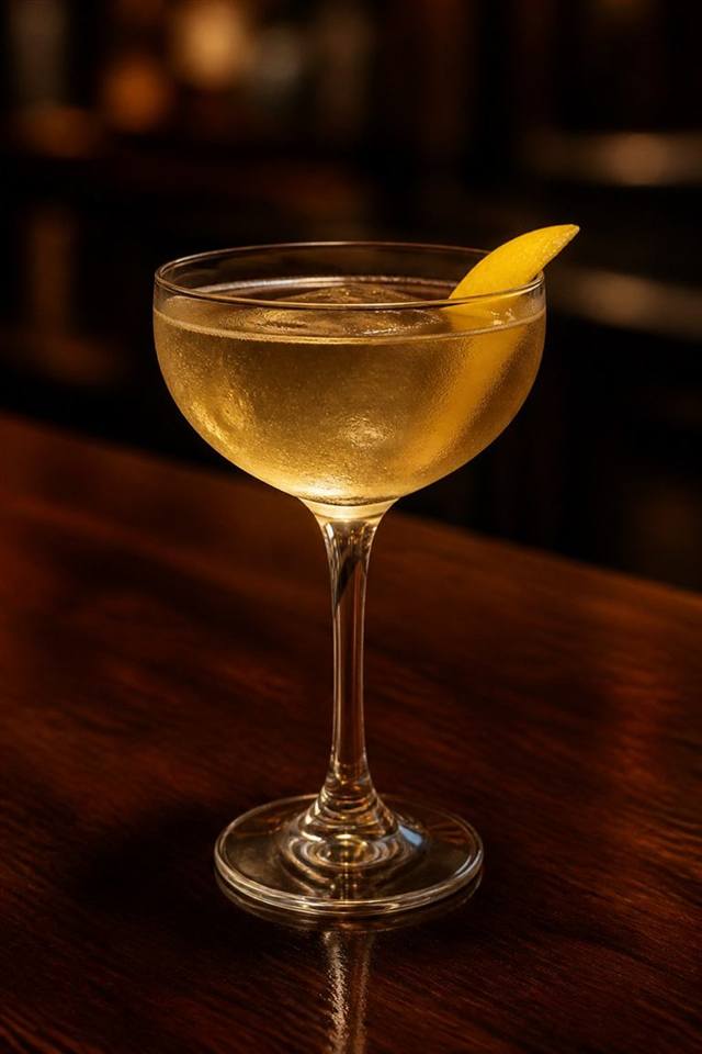 Gin Pahit cocktail illustration