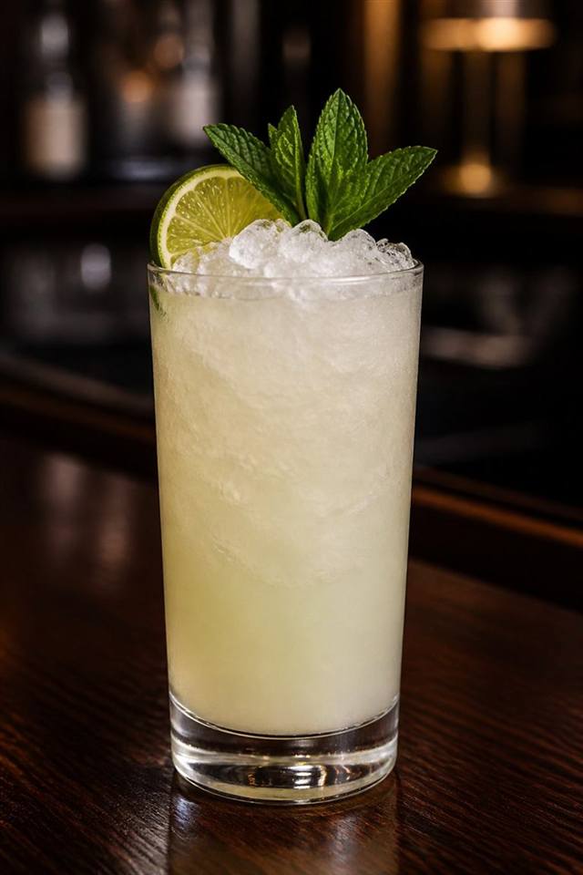 Gin Swizzle cocktail illustration