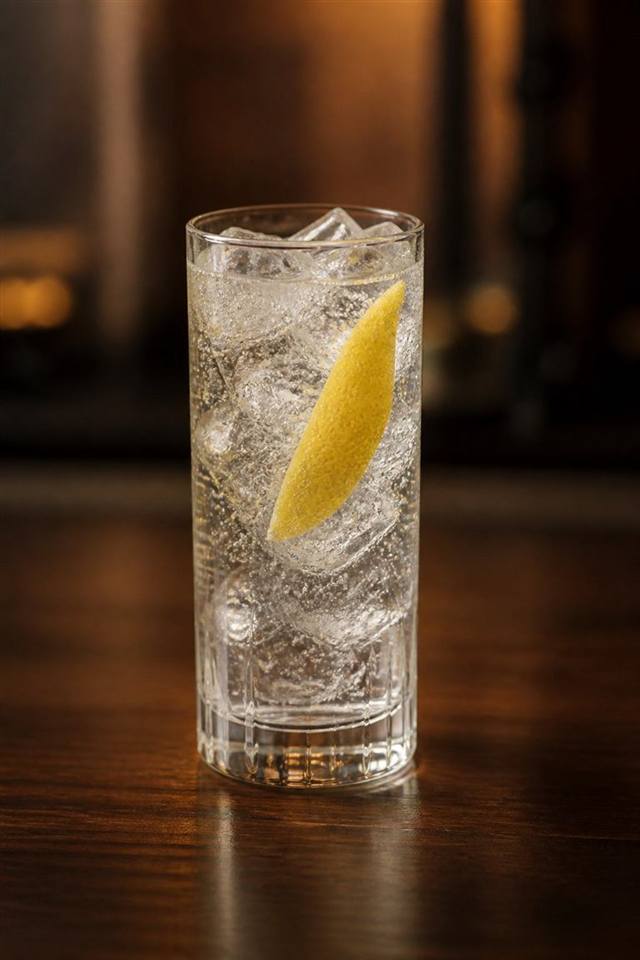 Gin Tonic cocktail illustration