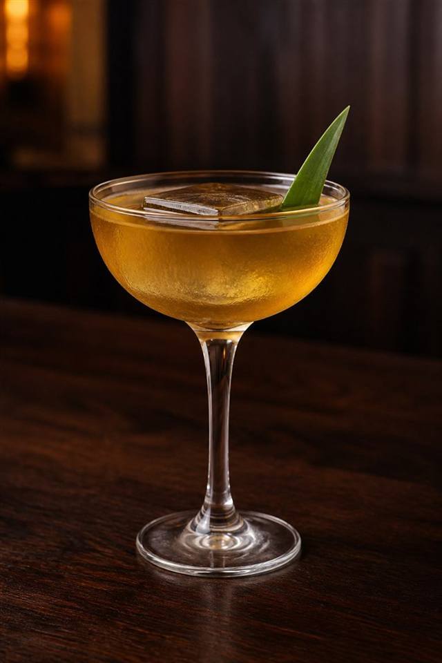 Greenpoint cocktail illustration
