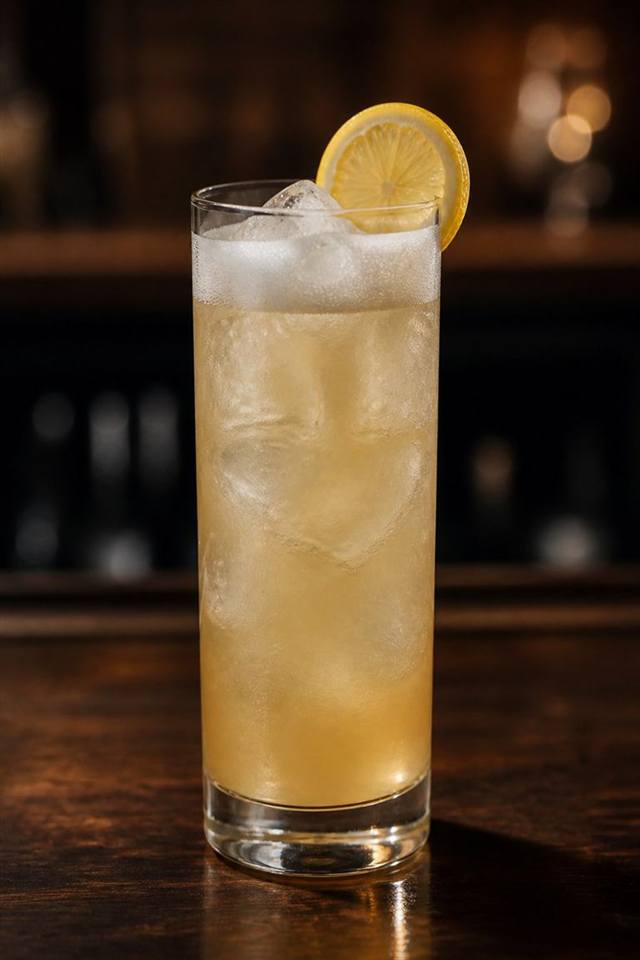 Imperial Fizz cocktail illustration