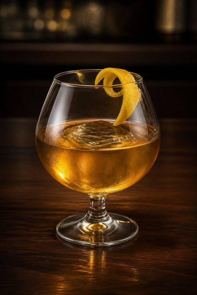 Kentucky B And B cocktail illustration