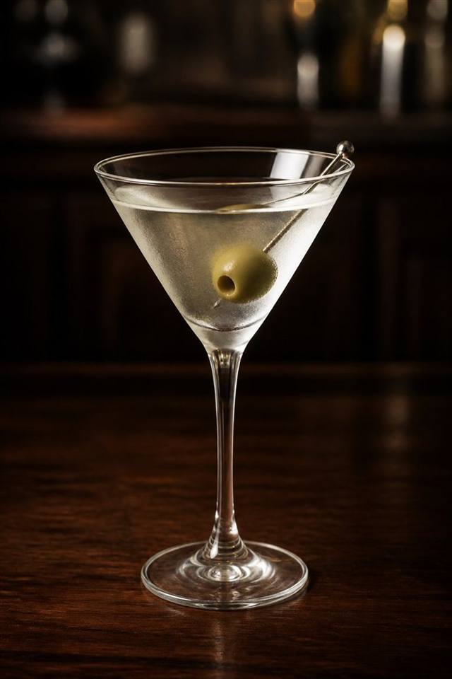Martini cocktail illustration