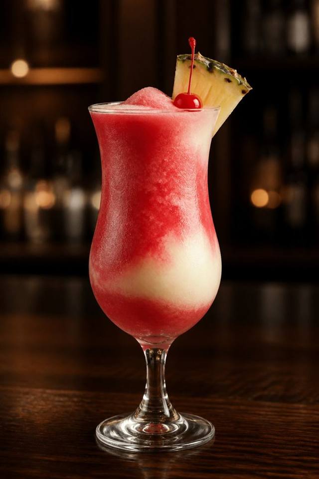 Miami Vice cocktail illustration