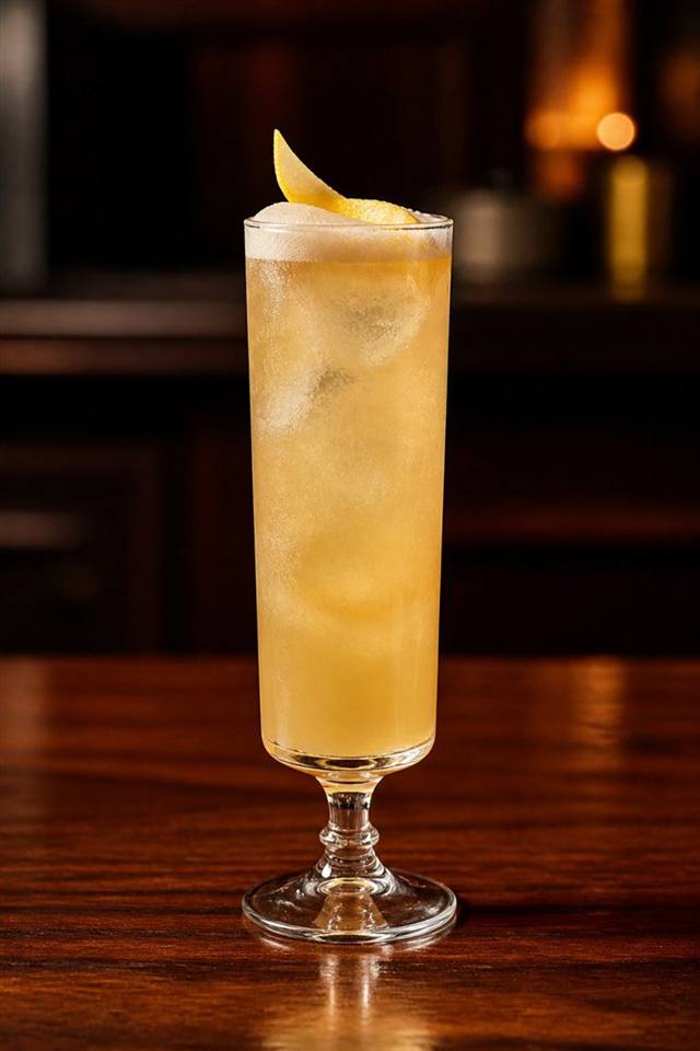 Morning Glory Fizz cocktail illustration