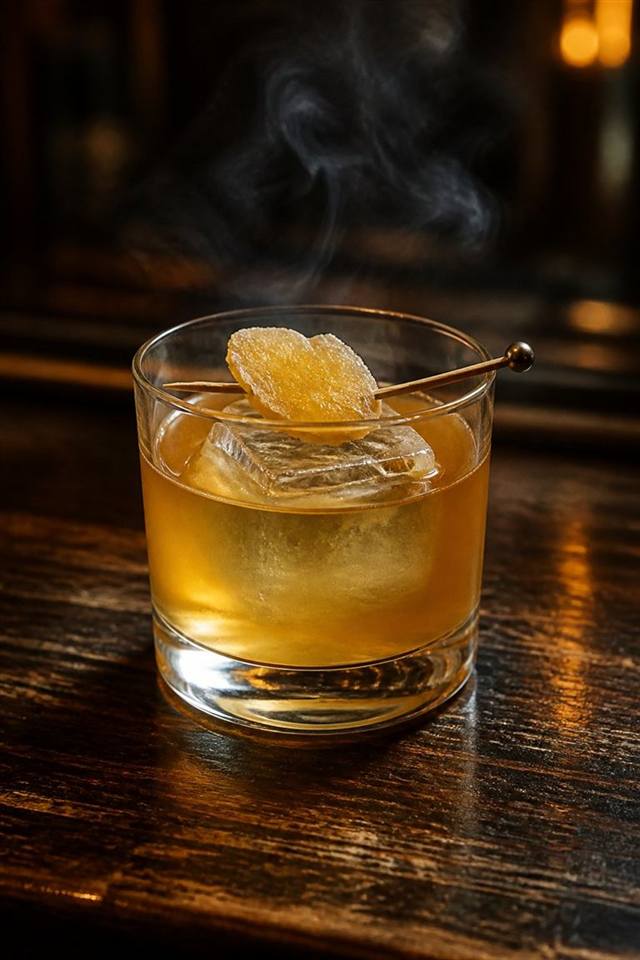Red Hook cocktail illustration