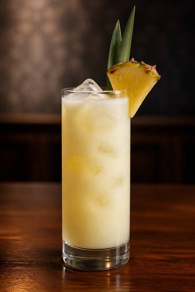 Pina Colada cocktail illustration
