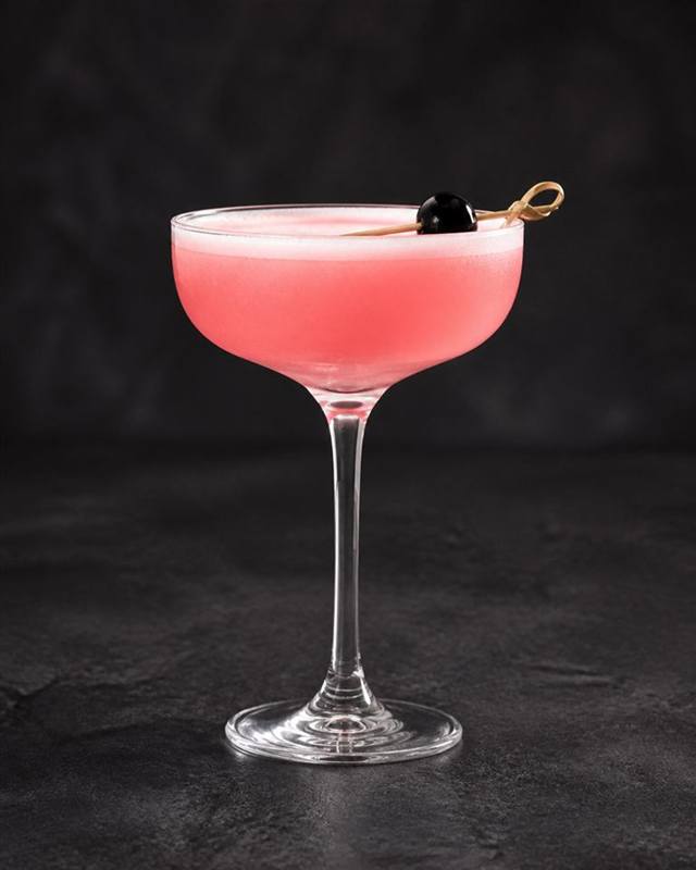Pink Lady cocktail illustration
