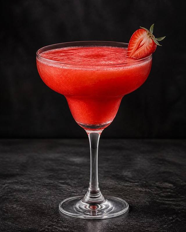 Strawberry Daiquiri cocktail illustration