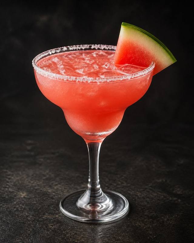 Watermelon Margarita cocktail illustration