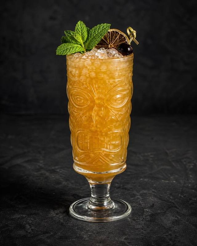 Zombie cocktail illustration