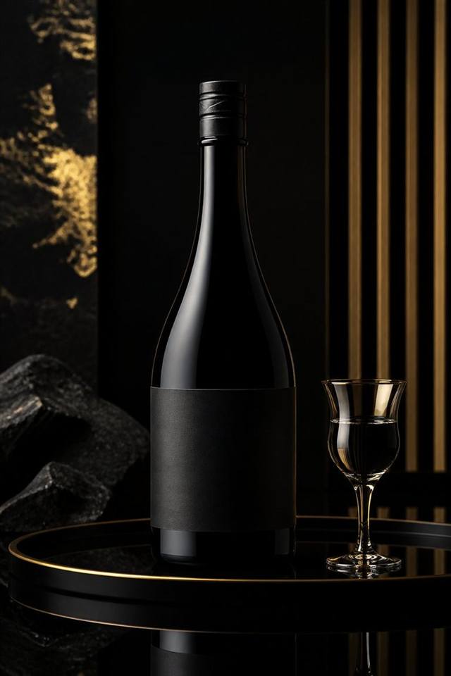 Kokuryu Junmai Ginjo sake illustration