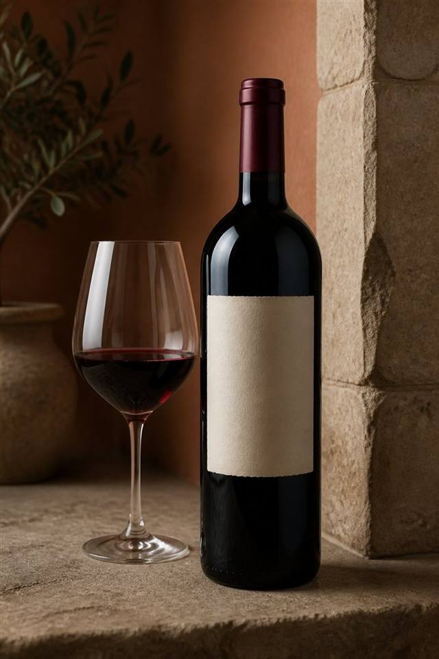 Gaja Barbaresco wine illustration