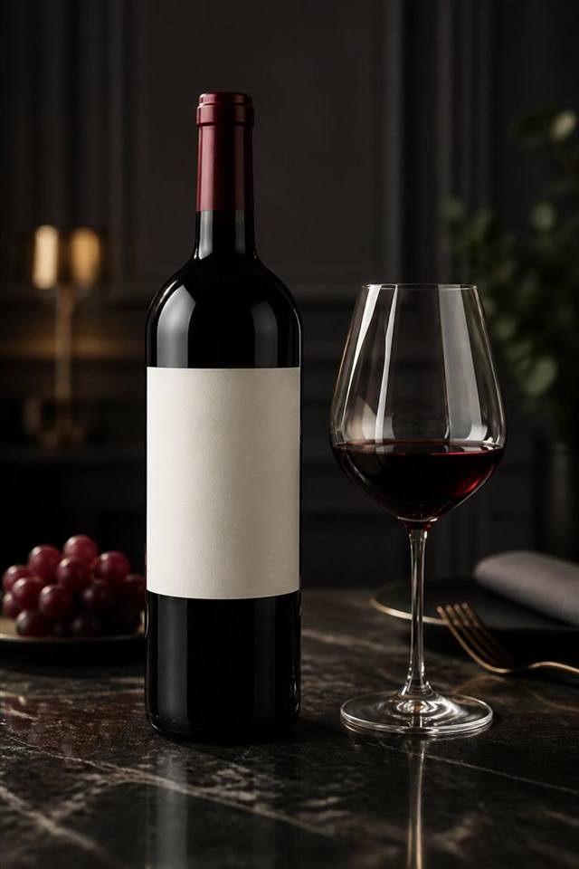 Cullen Mangan Vineyard Merlot Malbec wine illustration