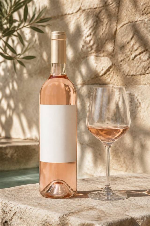 House of Arras Rosé wine illustration
